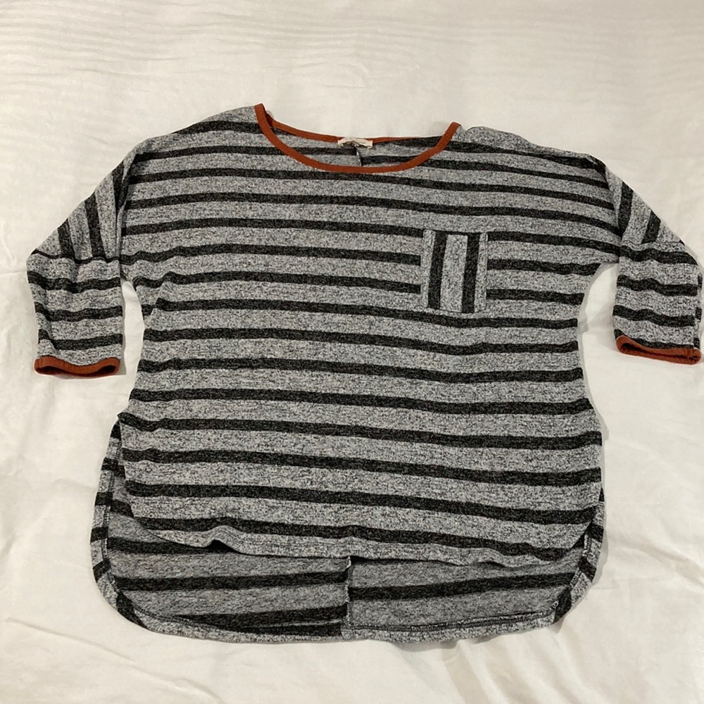 Oversized striped tunic